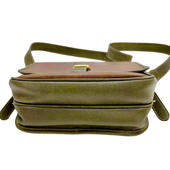 LOEWE Brown & Green Leather Single Flap Shoulder Bag UNISEX - Picture 7 of 11
